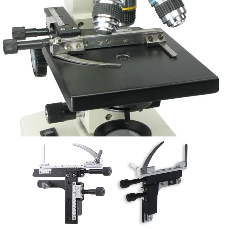 Microscope Attachable Mechanical Stage X-Y Moveable Caliper Vernier with Scale | Инструменты