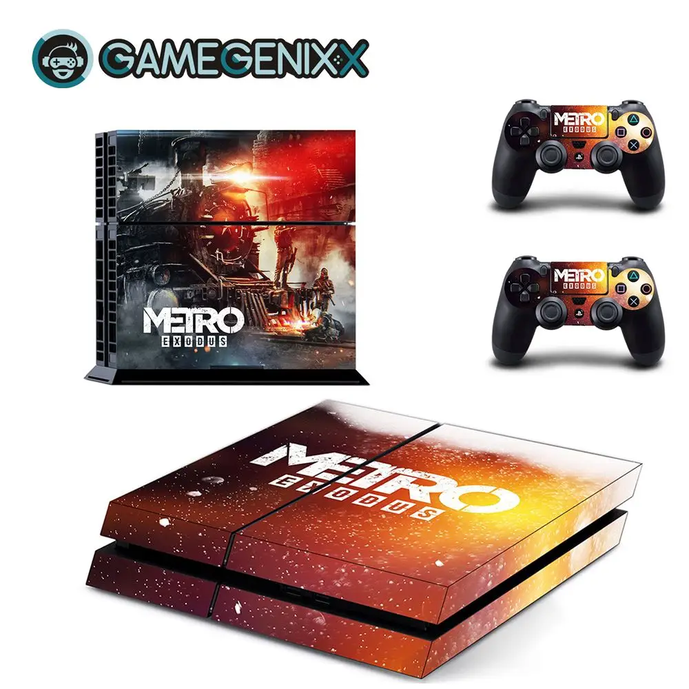 GAMEGENIXX виток винилопласта с наклейкой для консоли PS4 и 2 контроллеров Metro|Наклейки|
