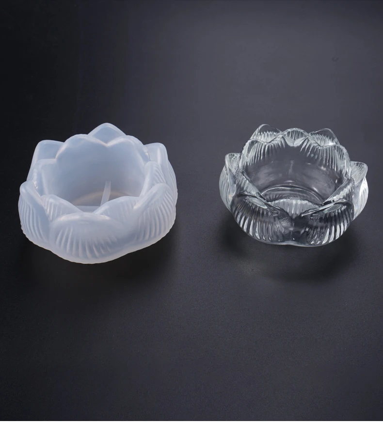 

Многофункциональный Лотос подсвечник коробка для хранения ясеня силиконовая форма для эпоксидной смолы формы ювелирные инструменты