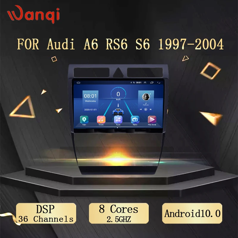 Автомобильный DVD GPS мультимедийный плеер Android для Audi A6 RS6 S6 1997 2004 автомобильный