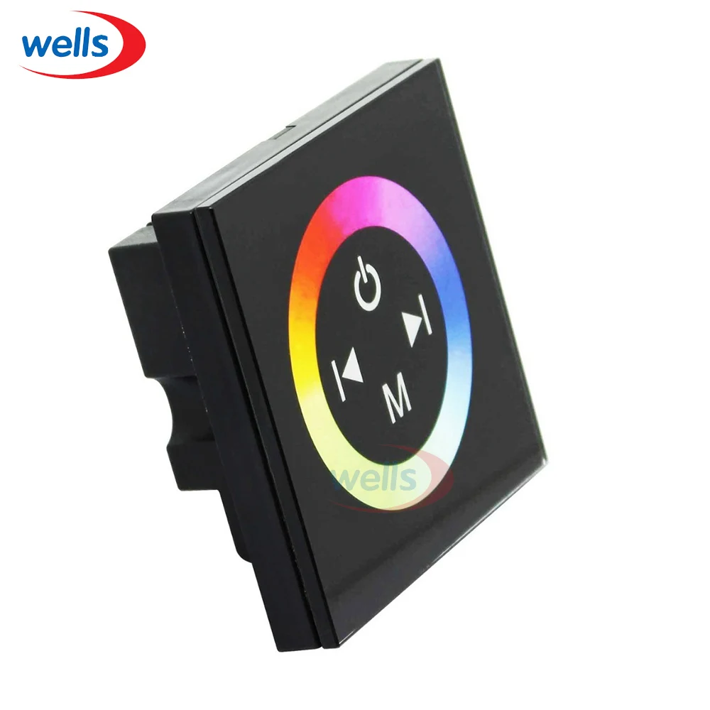 Светодиодный контроллер с радужной цветной панелью 12A / 3 канала RGB-контроллер