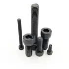 1050 шт. M2 M2.5 M3 M4 M5 M6 M8 Черный класс 12,9 сталь DIN912 полностью Резьбовая Шестигранная головка болт