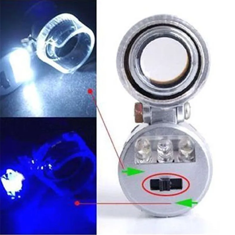 

2021 hot sale 60x Mini Pocket LED UV Jewellers Loupe Microscope Glass Jewellery Magnifier