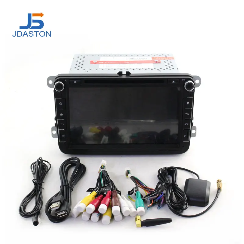 Автомобильный DVD плеер JDASTON 8 дюймов Android 10 0 для Volkswagen POLO PASSAT Golf мультимедийный
