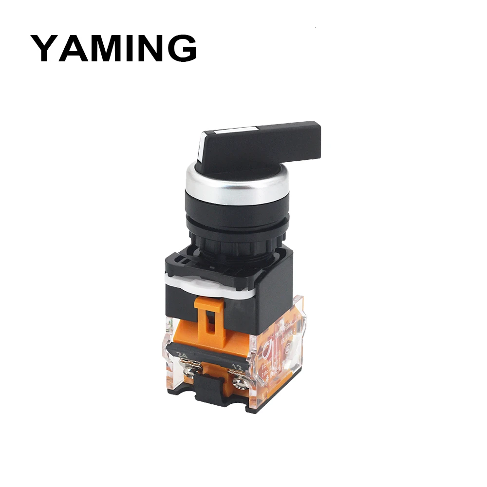 2 шт. поворотный выключатель 22 мм ручка управления 2/3 рычаг положения