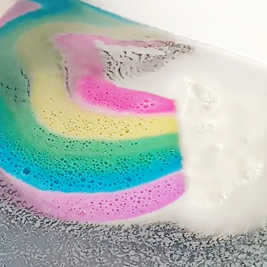 2 шт. радуги и облака спа Бомбочки для ванны 130 г/шт. ванн Уайт герлс мыло