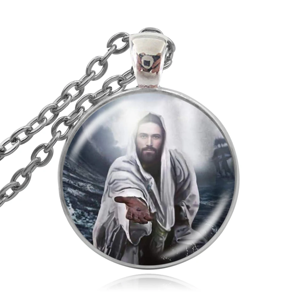 KARAIRIS модные ювелирные изделия Художественная печать стеклянный купол Бог кулон