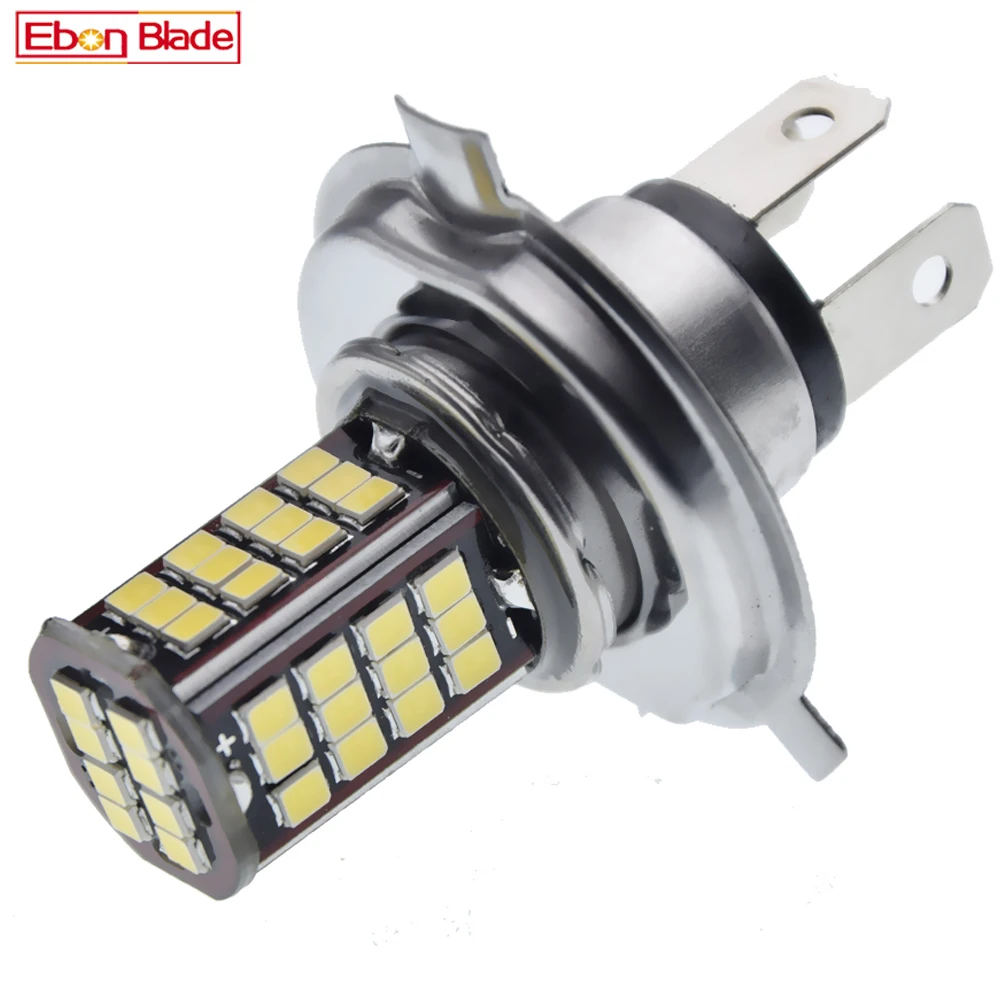

1/2 шт. 6 В H4 HB2 9003 светодиодная лампа 56SMD мотоциклетная фара белая дальняя ближняя фара для скутера мопед мотоцикл фары