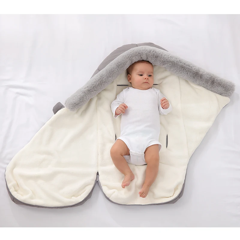 

Warm Baby Sleeping Bag Winter Kid Sleepsack Footmuff Stroller Sack Newborn Swaddling Bags Blanket Sleeping Toddler Socks Blanket