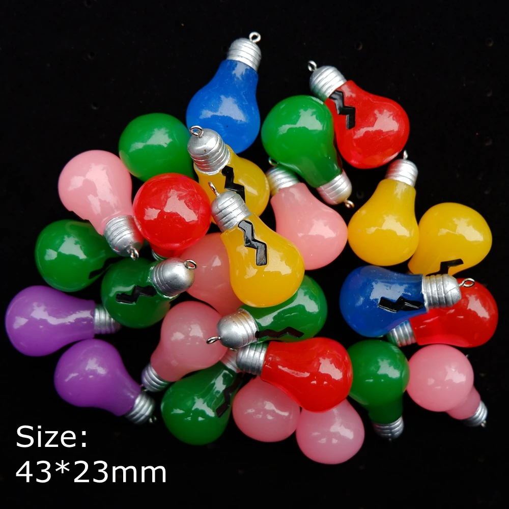 Милая смесь подвесок Кабошон из смолы для женских ожерелий и серег аксессуары