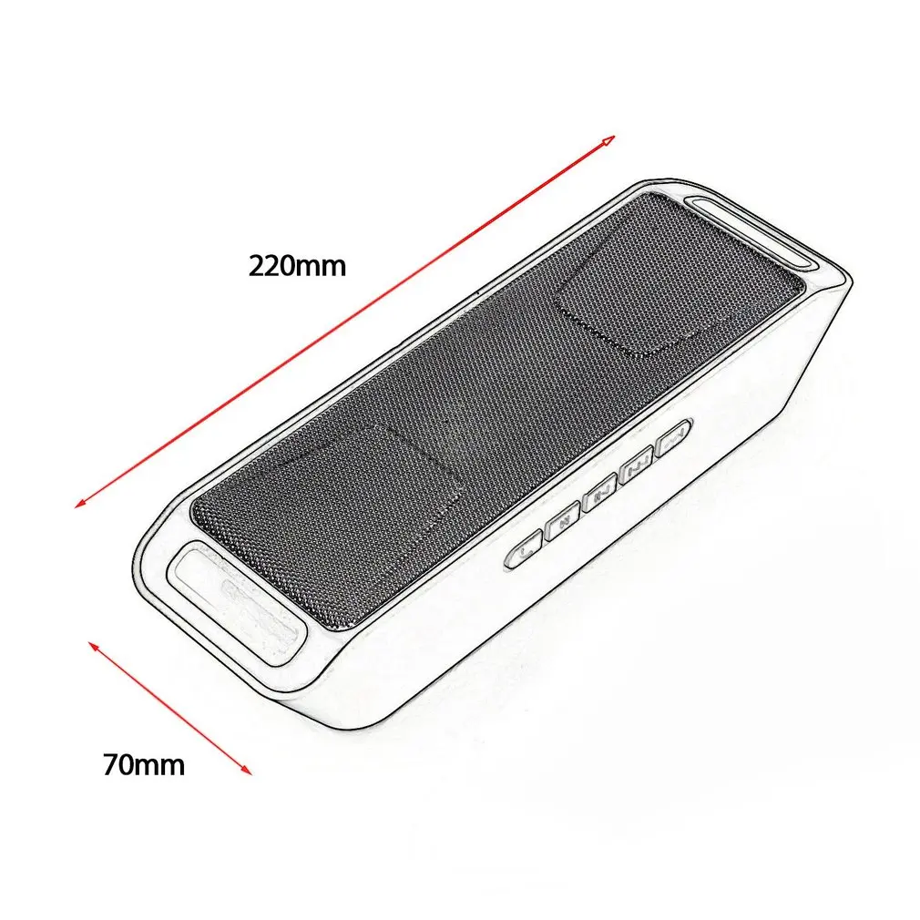 

S208 Bluetooth Speaker Wireless Recharegable Stereo Loudspeakers USB Charging Mini FM Radio Multifunctional Sound Boombox