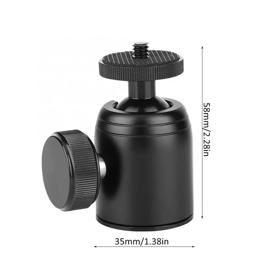 Вращающаяся на 360 градусов Мини шаровая Головка 1/" крепление для DSLR тренога для камеры с шаровой головкой для Nikon для Canon камера крепление подставка для штатива