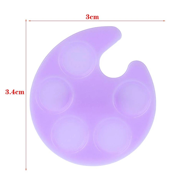 Пластиковый мини-лоток для рисования с кольцом на палец цветной смешивающий