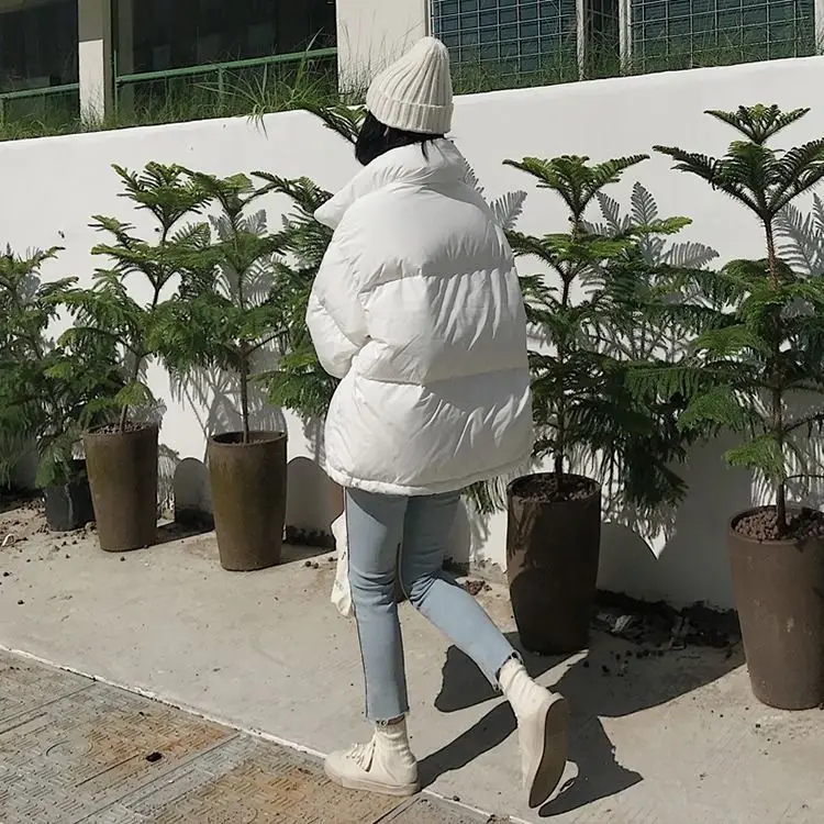 Loose, Simple, Long-sleeved, Pure Color, All-match Tie Down Jacket, Autumn and Winter New Korean Version Plus Velvet Warm Jacket