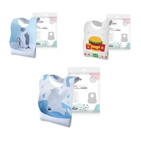 100 pieceslot disposable baby bibs one time use animal bids bibs for babies boys girls infant newborn burp cloth l218