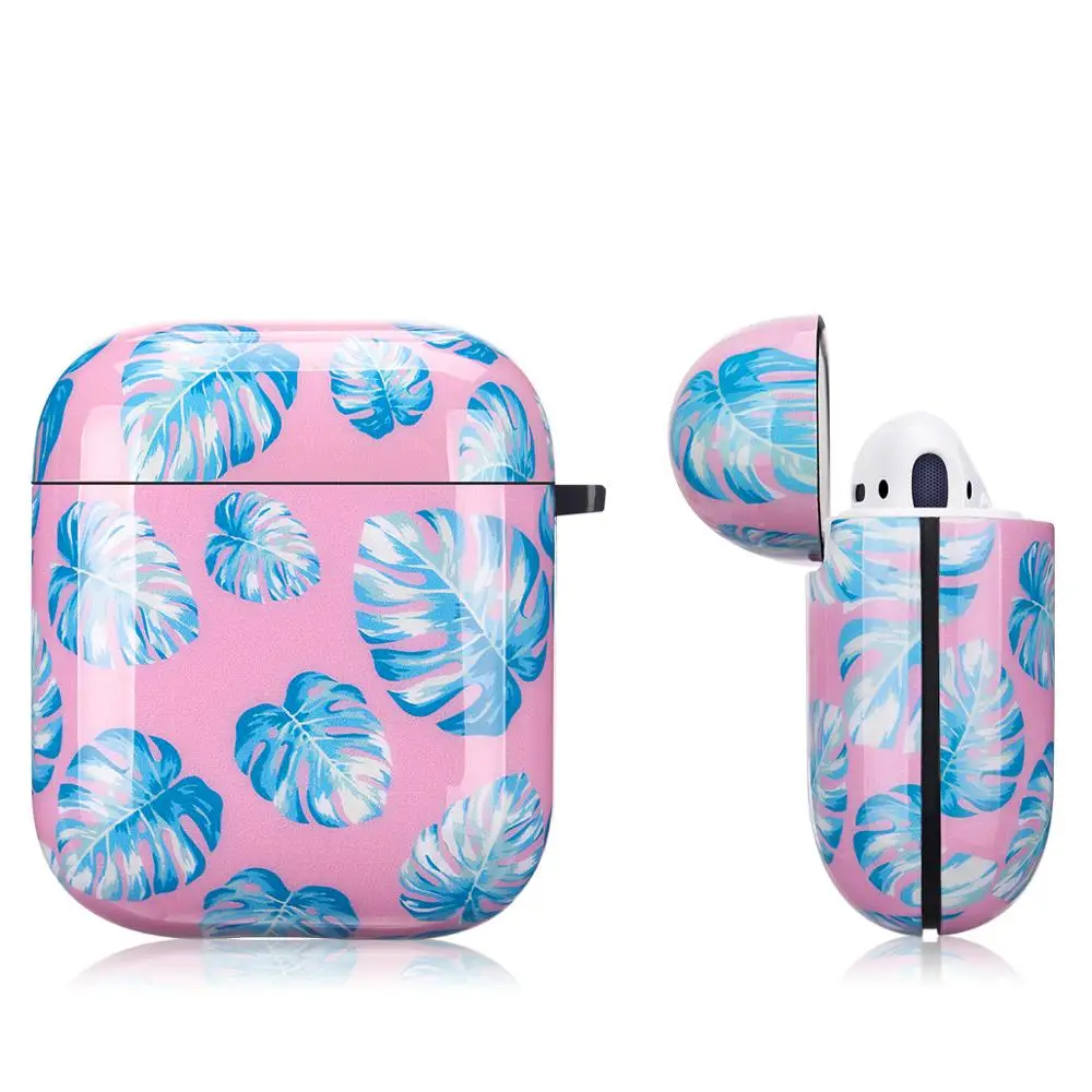 Netarlier беспроводной Bluetooth чехол для наушников для Apple AirPods 1 2 банановый лист глянцевый мягкий защитный IMD чехол с вешалкой крюк
