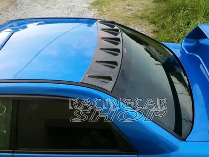 VG Стиль Настоящее углеродное волокно плавник акулы крыло задний спойлер на крыше