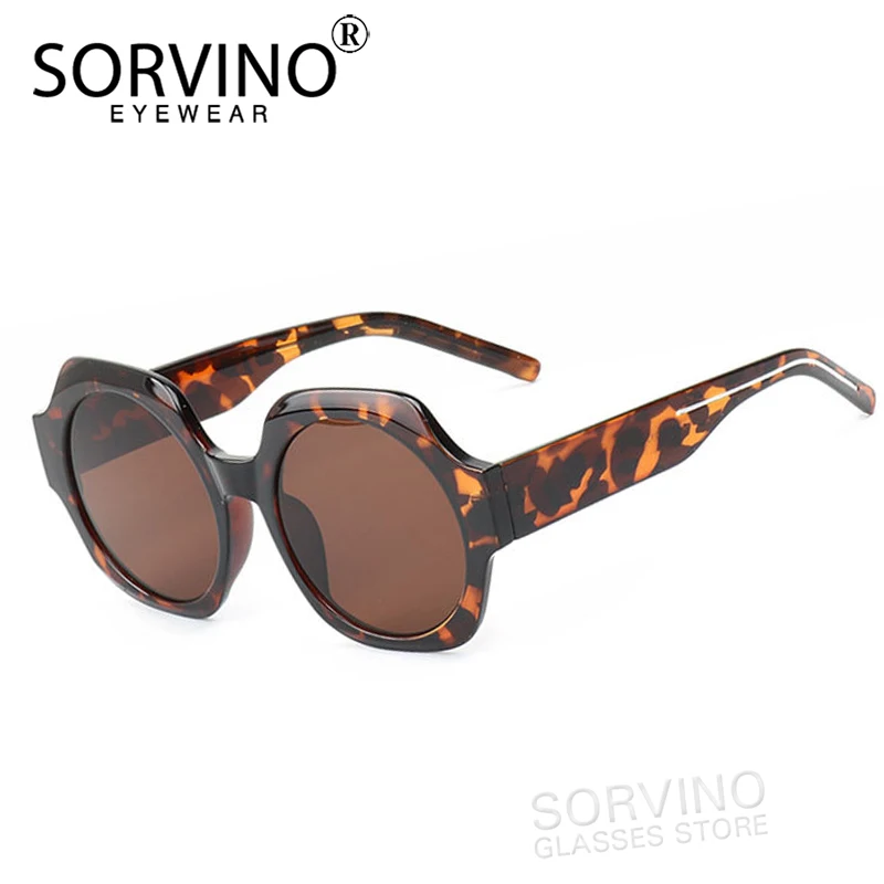 Мужские и женские солнцезащитные очки SORVINO винтажные Овальные Солнцезащитные с