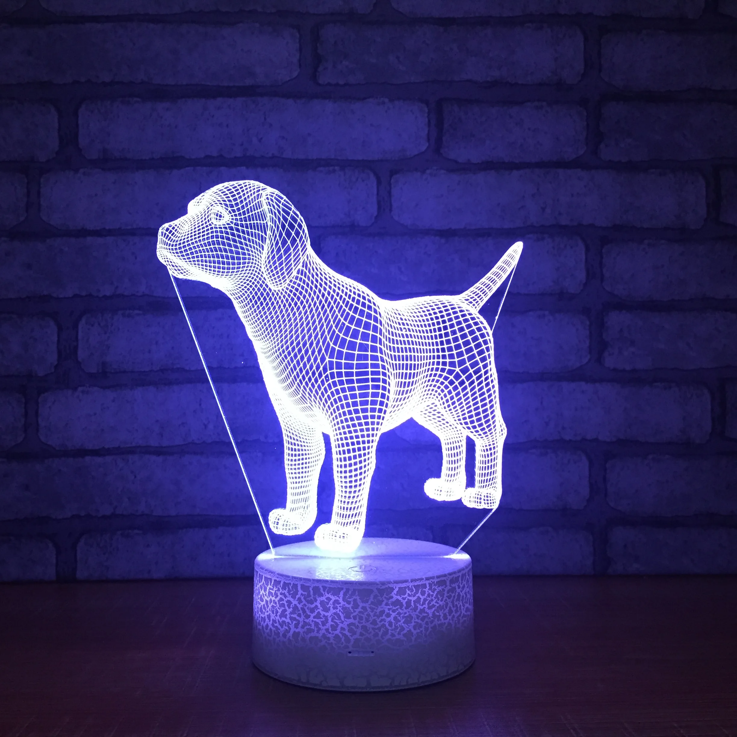 

3D Illusion LED Night Light Cut Dog 7 Colors USB Table Desk Lamp for kids Birthday Gift Toys Home Bedroom Decor