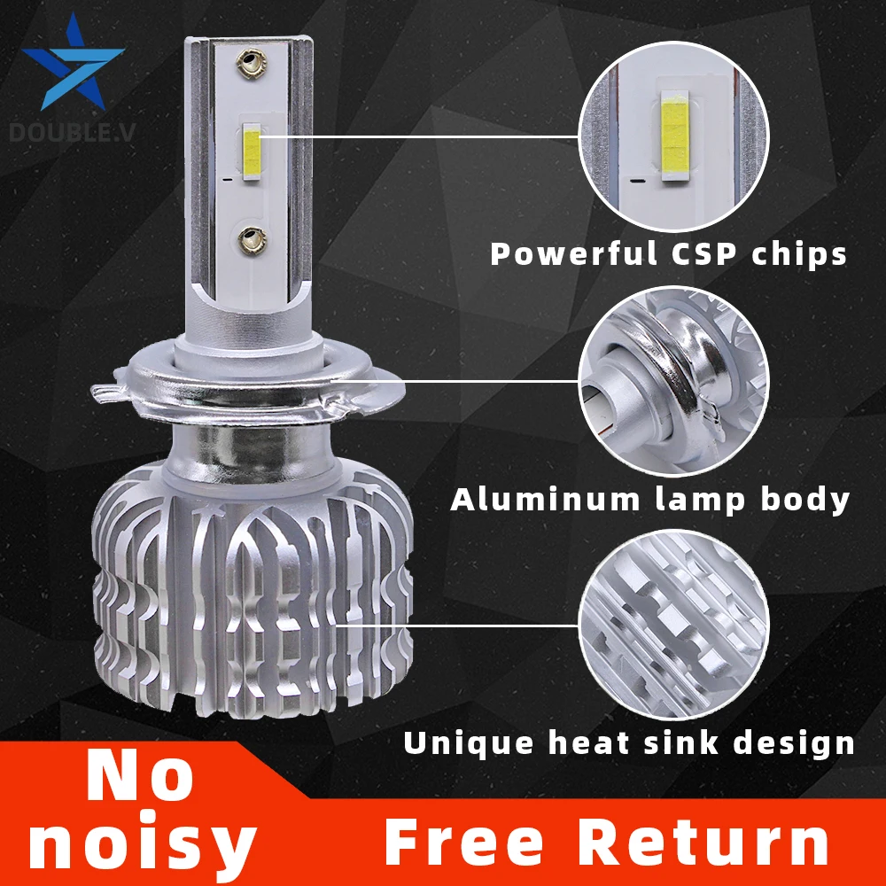 Светодиодный мини светильник H7 лампа H4 H13 H11 H8 9005 HB3 9006 HB4 H1 H27 880|Передние LED-фары для