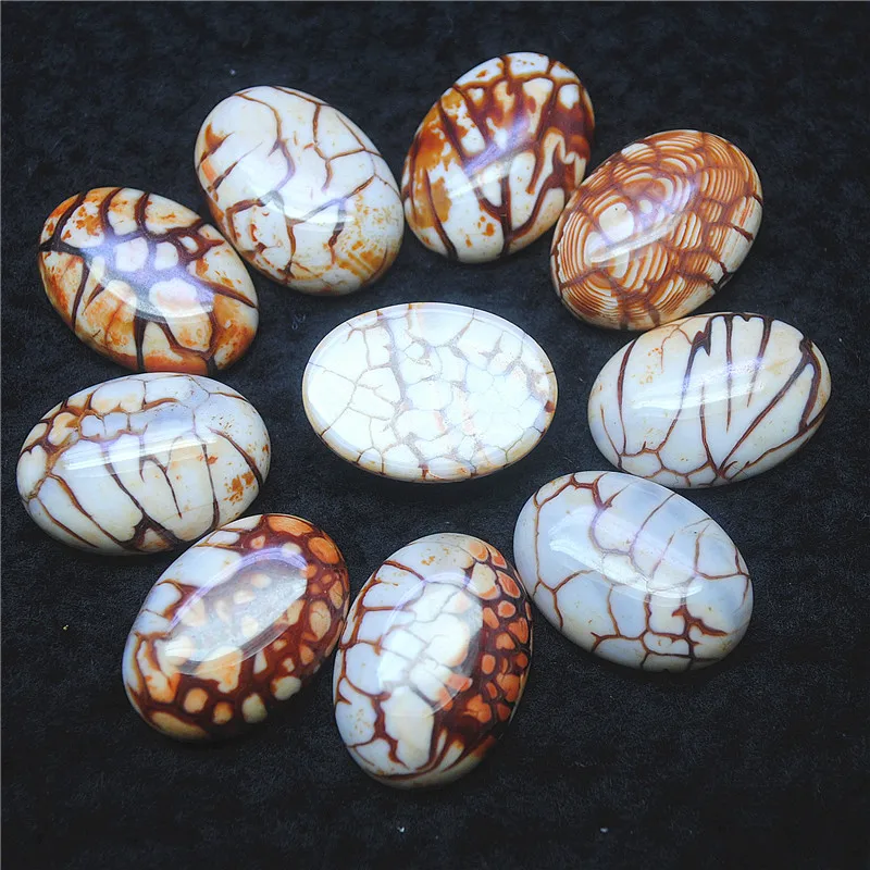 

5 шт. 18х25мм натуральный камень Кабошоны овальной формы без отверстия DIY ювелирные аксессуары свободные Бусины ремесла уникальные предметы Б...