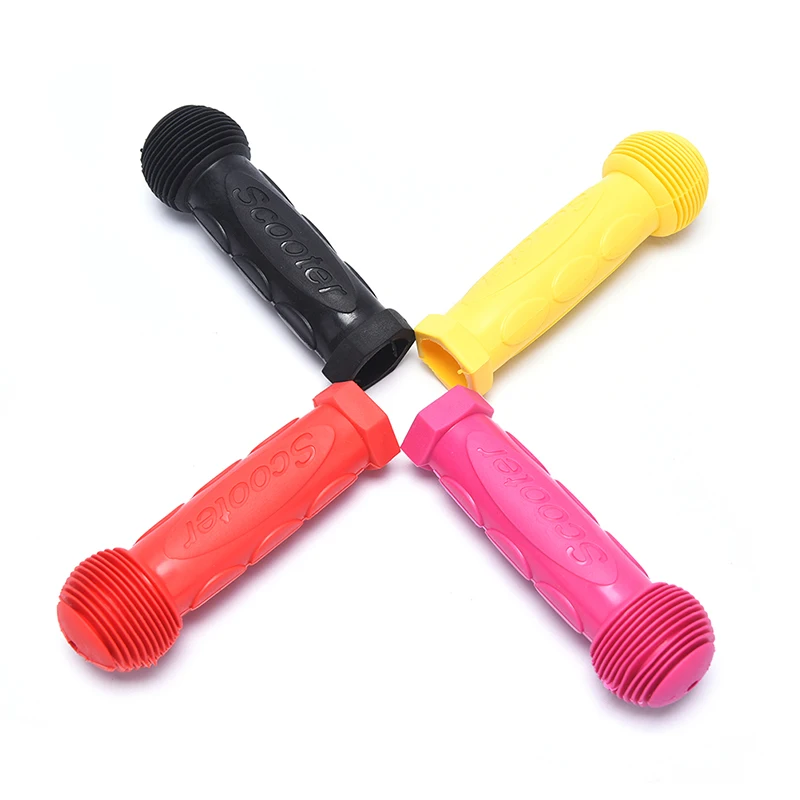 

1pair Rubber Grip Handle Handlebar Grips Colorful Anti-skid Child Children Kids Bike Bicycle Tricycle Skateboard Scooter 4Colors