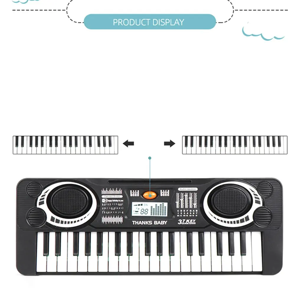 37 Key Baby Piano Children Keyboard Electric Piano Musical Instrument Toy 37-key electronic piano toy