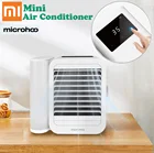 Мини-кондиционер Xiaomi Microhoo 3 в 1 с функциями охлаждение воздуха, водное охлаждение, сенсорный экран, Artic охладитель, вентилятор для увлажнения воздуха, Без Лопастей