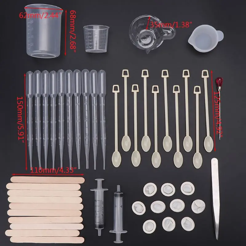 

1 Set Plastic UV Manual Crafts Epoxy Mold Material DIY Resin Pendant Jewelry Making Tools