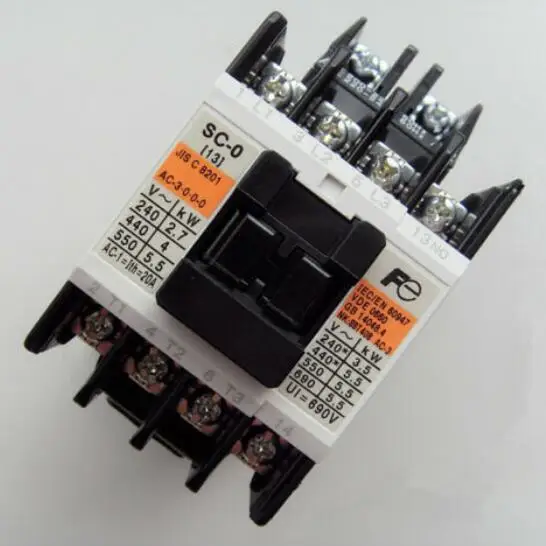 

SC-0 AC220V 1B | 3P | 12A | 220VAC SC AC contactor (AC coil)