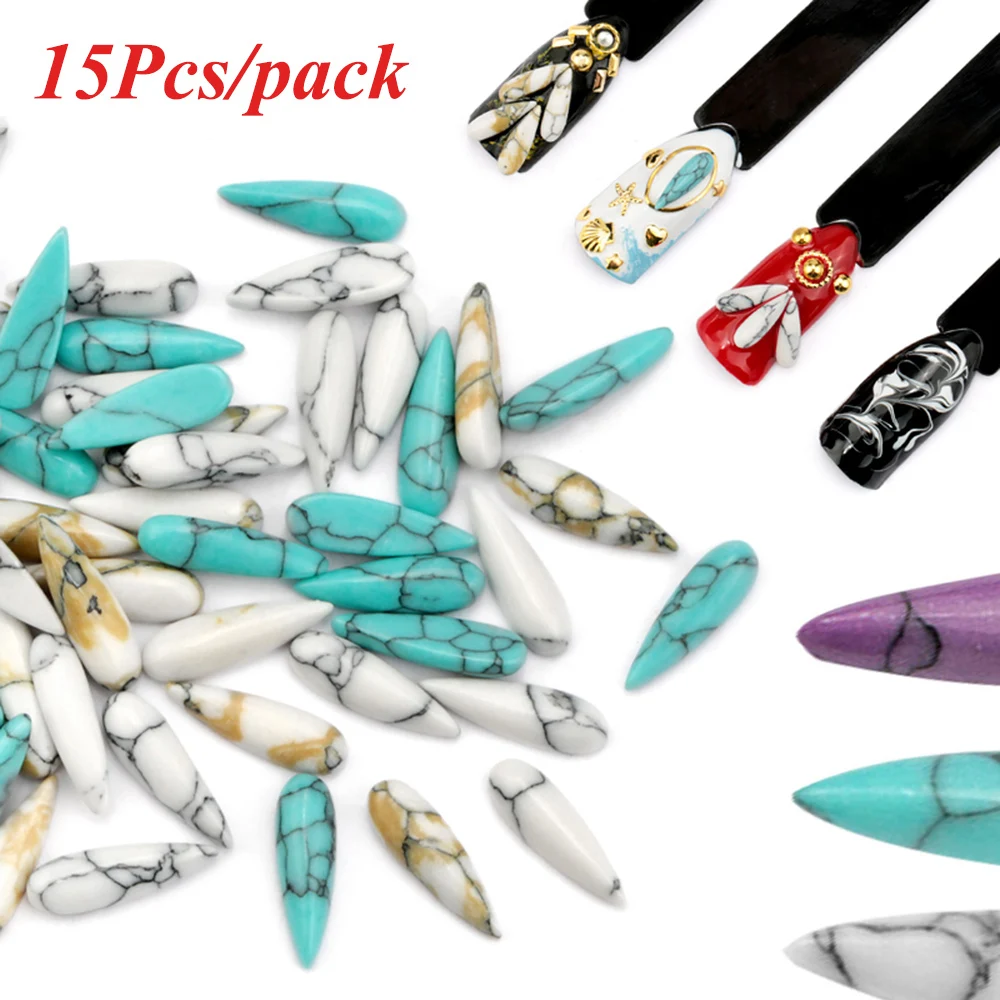 15 см черные полосатые цветные камни семена Каплевидная форма Стразы для ногтей 3D