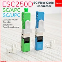 ready stock esc250d scapc scupc fast connector upc sm optical ftth cold connector tool fiber optic quick connector sc apc