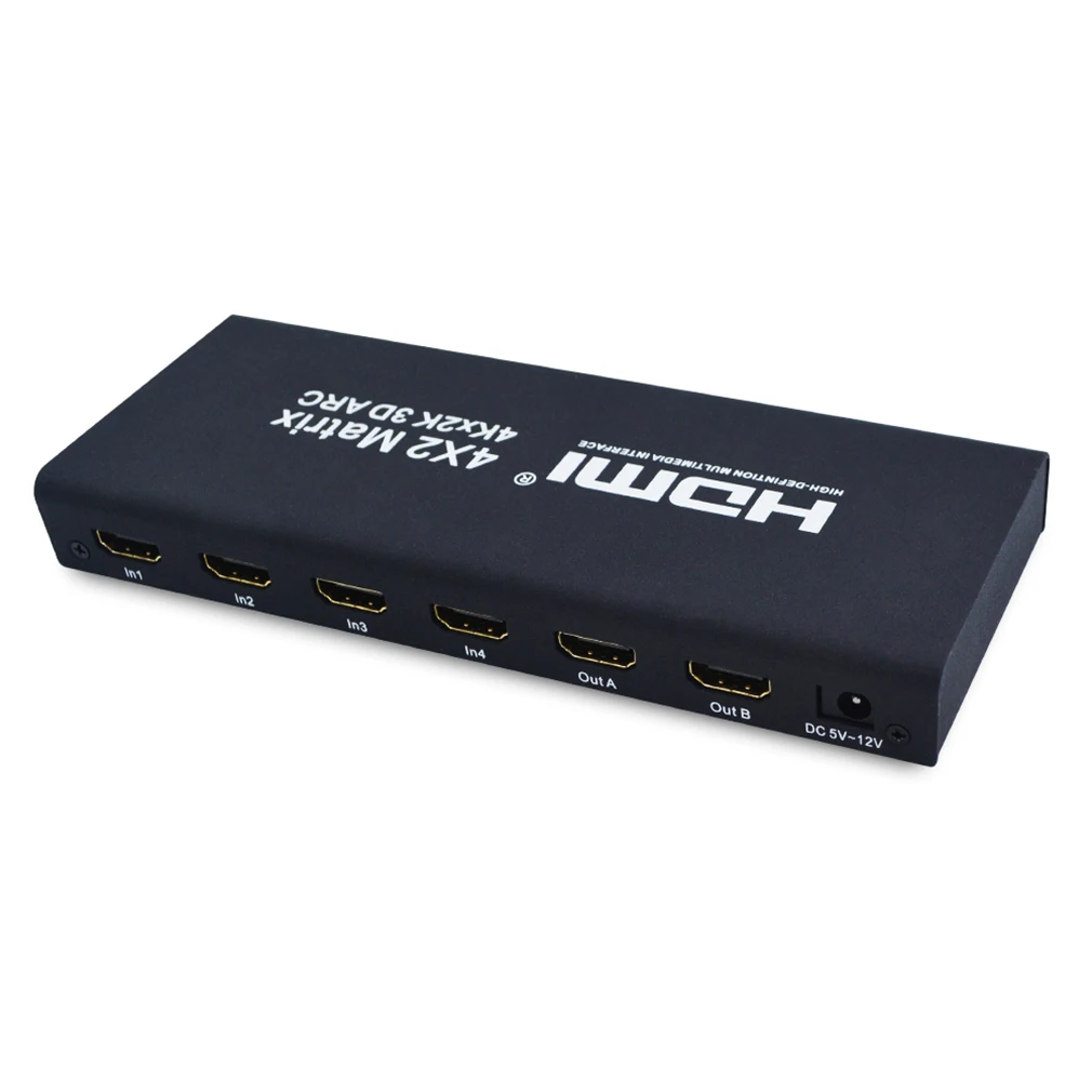 4x2 HDMI матричный HDMI переключатель выключатель HDMI делитель поддержка ARC 4K x 2K сплиттер концентратор коробка для PS3 для Xbox 360 Тип штепсельной вилки ЕС