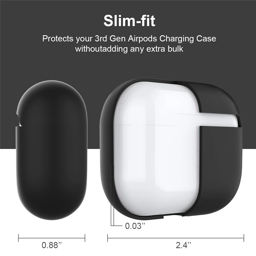 Силиконовый чехол для наушников из ТПУ защитный AirPods аксессуары кожи силиконовый