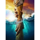 Алмазная вышивка Yujohom сделай сам с изображением Иисуса и спасательных людей, полноразмерная мозаика с религиозными мотивами, вдохновляющий подарок, домашнее искусство