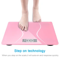 bathroom body floor scales glass smart electronic scales lcd display body weighing digital body weight scale
