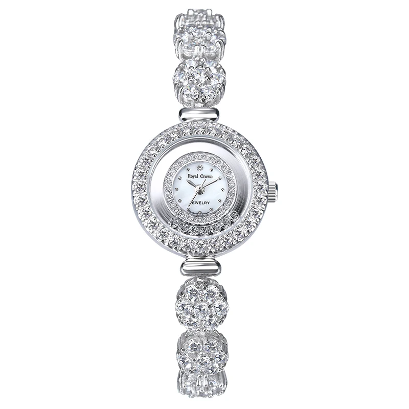 MIQIAO Women's Watches 925 Sterling Silver Jewelry Elegant Ladies Watch Female Diamond Zircon Bracelet Waterproof Quartz Gift enlarge