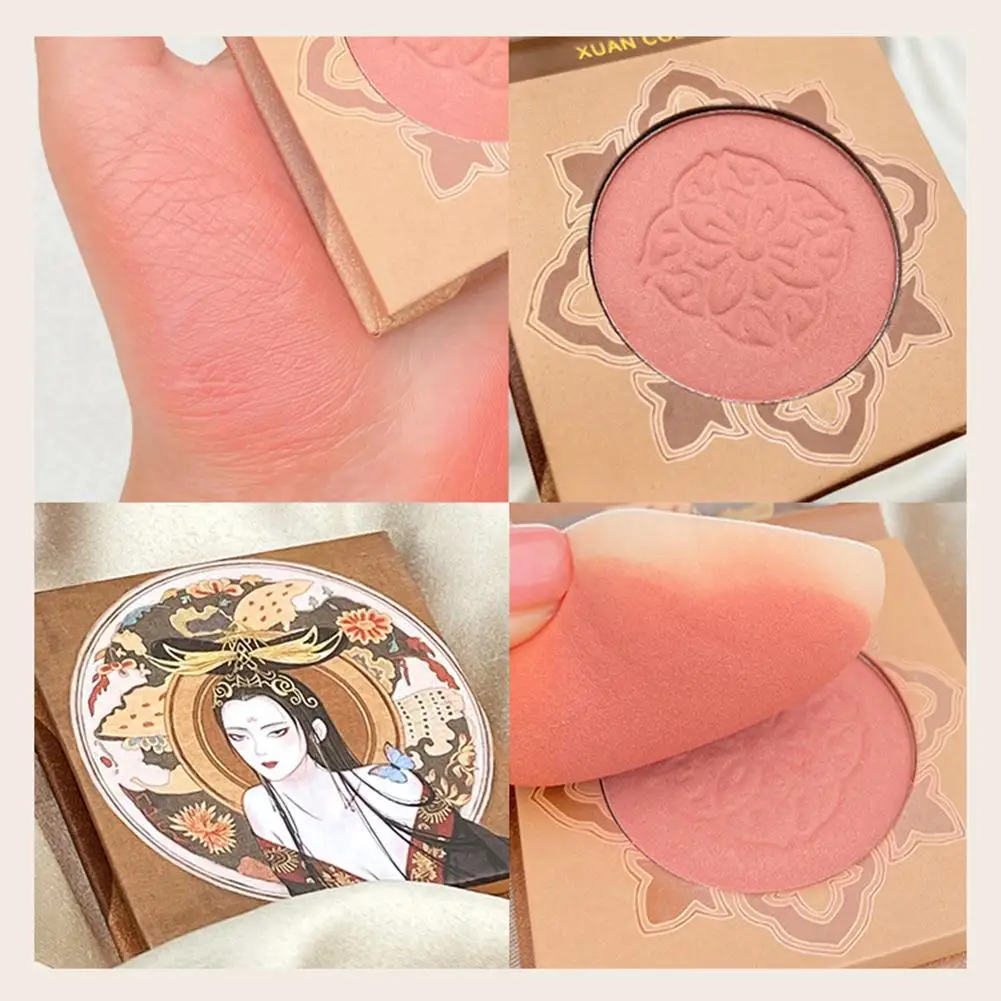 

Monochrome Blush High-gloss Repairing Palette Makeup Cosmetics Blush Rouge Natural Blusher Contour Face Cheek I0E0