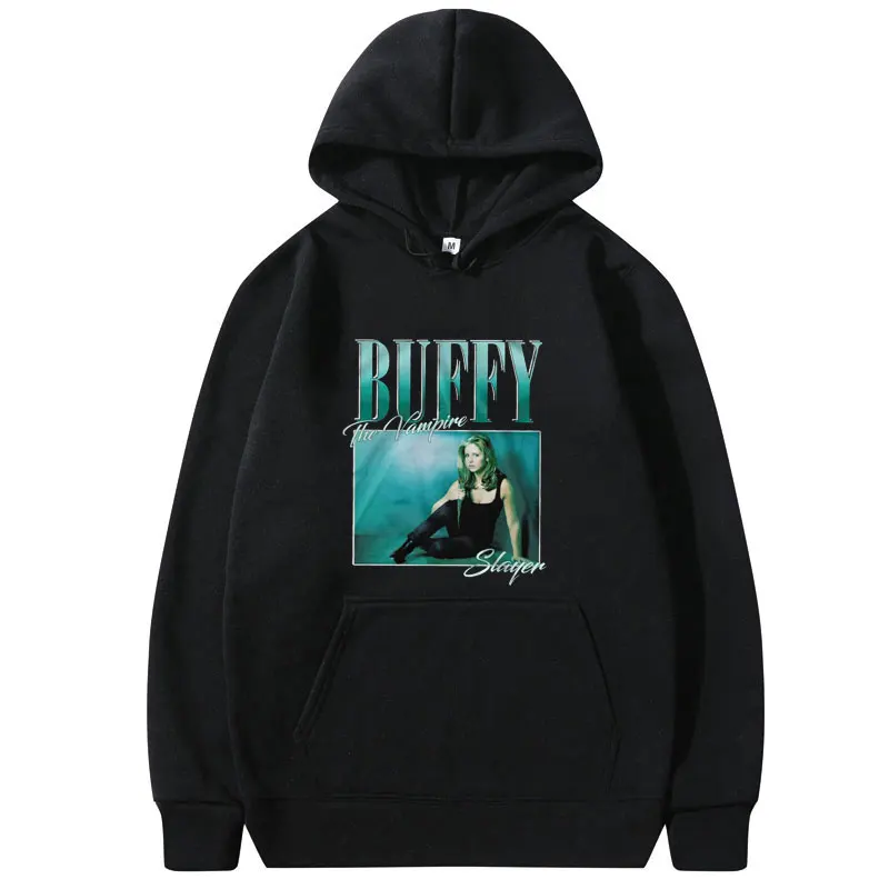 

TV Series 2021 New Arrival Buffy The Vampire Slayer Print Hoodie Men Women Fashion Loose Hoodies Unisex Hip Hop Style Sweatshirt
