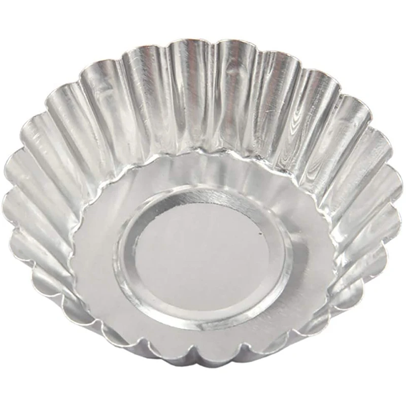 

30Pcs Tart Mold Cake Cup Jelly Mold Flat Cake Mold Tinplate Baking Tools