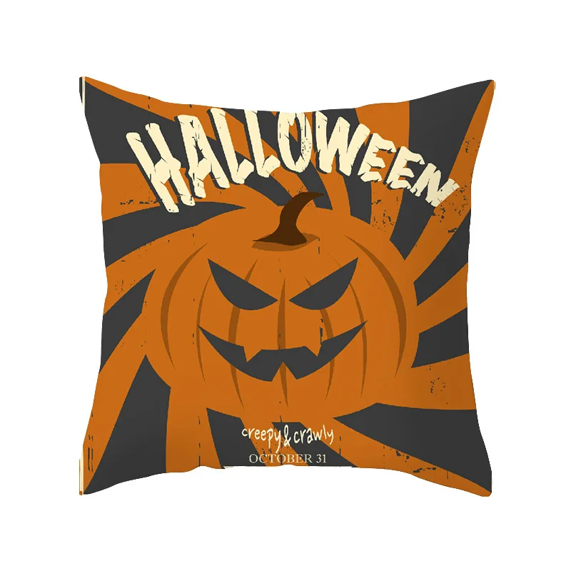 

45cm Halloween Blue Purple Black Pillowcase Ghost Party Pumpkin Trick Or Treat Party Happy Halloween Party Decor For Home 2021