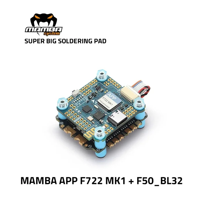 Контроллер полета DIATONE MAMBA F722 APP MK1 F50PRO F60PRO 3 6S STACK F7 BLHELI32 50A 60A 4 в 1 ESC Combo|Детали и