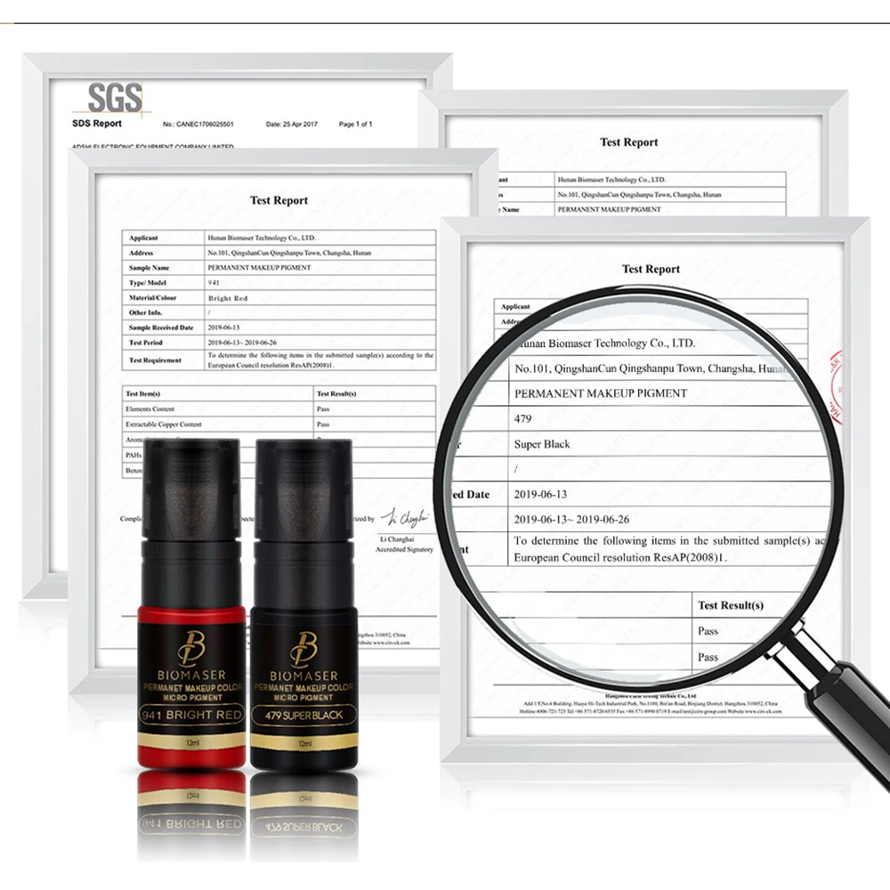 BIOMASER Перманентный корректор микро макияж пигментные чернила для татуажа бровей