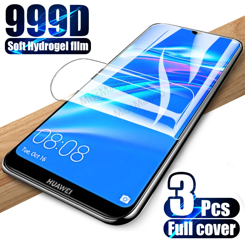 

Полное покрытие, мягкая Гидрогелевая пленка для Huawei Y7 Prime Y9 Prime 2019, мягкая пленка, Защитная пленка для экрана, гидрогель, не стекло