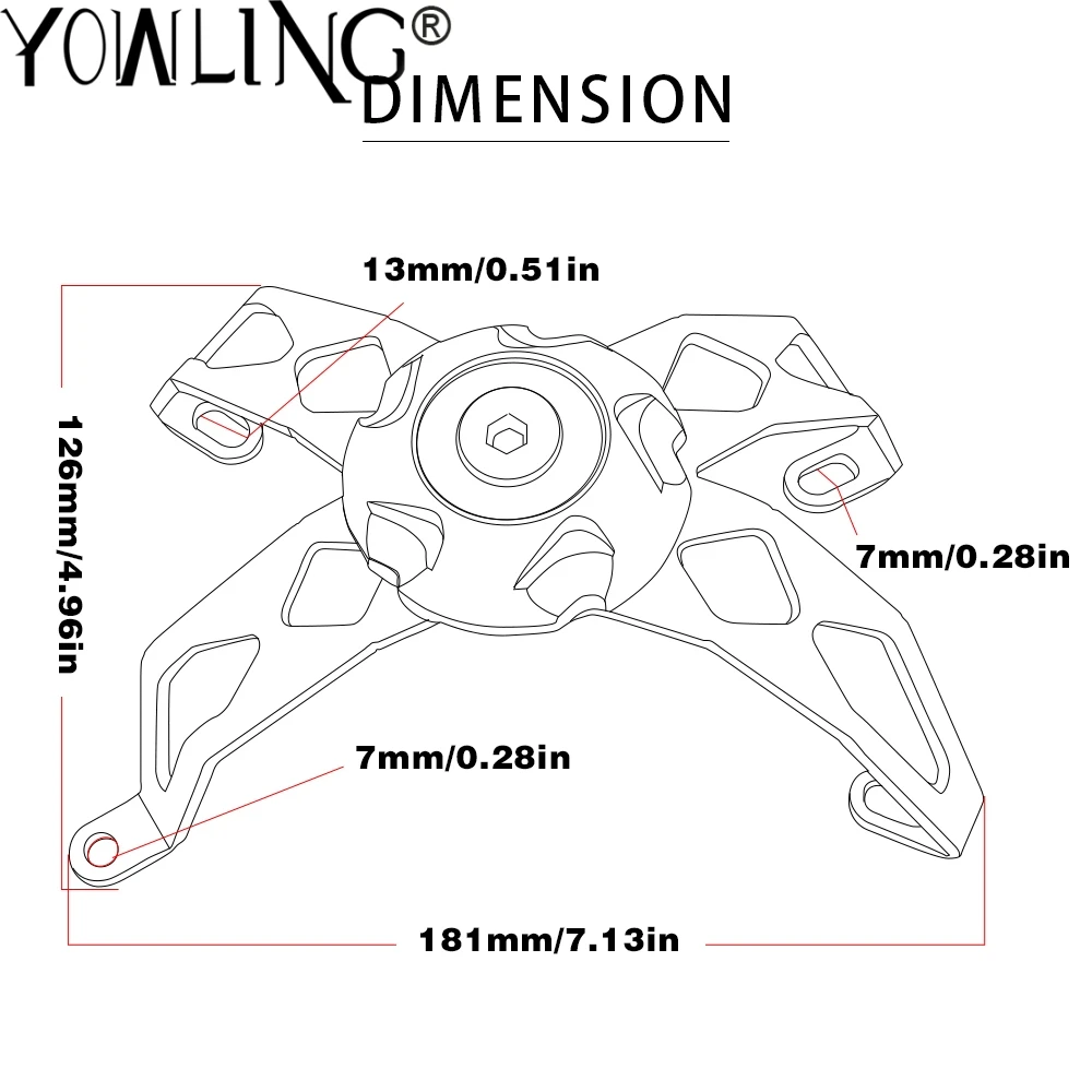 

Motorcycle Engine Stator Slider Protection Cover Bracket Alternator Guard For Yamaha MT-09 FZ-09 2013-2017 2018 2019 2020 2021