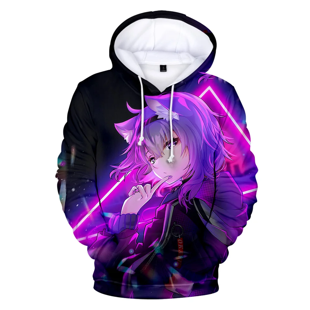 

HOLOLIVE VTuber Nekomata Okayu 3D Print Fashion Fall Winer Suit Hoodies Sportswear Hooded Youthful Kawaii Women/Men The hooded