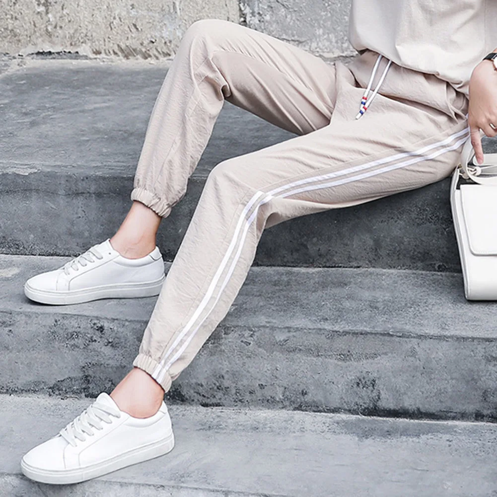 Летние Осенние новые женские джоггеры шаровары длинные брюки свободные на