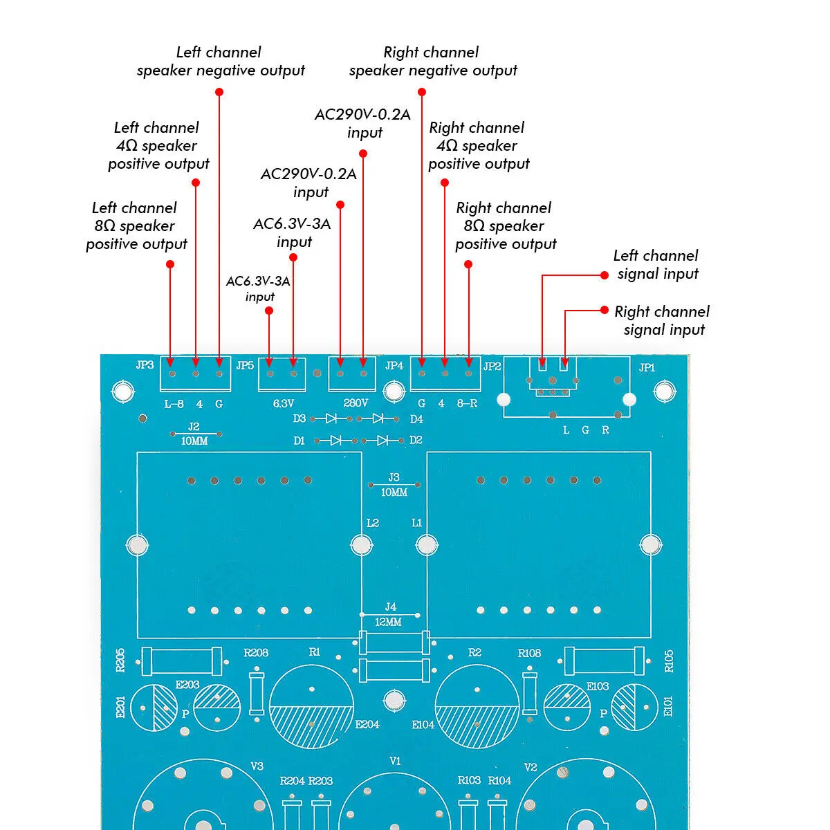 Douk Audio 6P13P вакуумный трубчатый усилитель класса а односторонняя плата усилителя