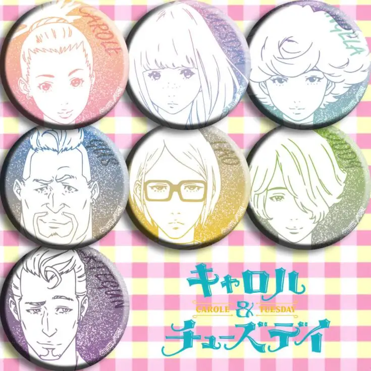7 шт./1 лот аниме Карол и вторник Анжела Гус Родди Тао фигурки 4816 значки круглая