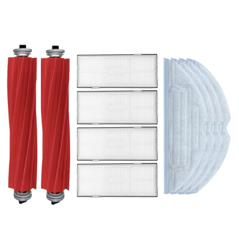 

10Pcs For Xiaomi Roborock S7 T7S Plus Main Brush Mop Cloths Washable Hepa Filter Vacuum Cleaner Replacement Accessories